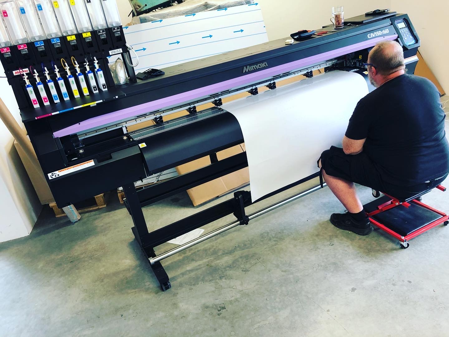 Kalibrace nové tiskárny Mimaki